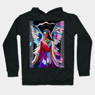 Angel in colorful Matisse style Hoodie